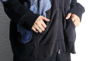 "Re:make" docking flower zip hoodie