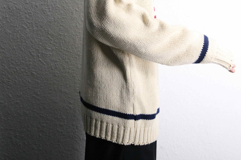 stars and stripe like cotton knit