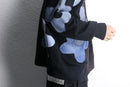 "Re:make" docking flower zip hoodie