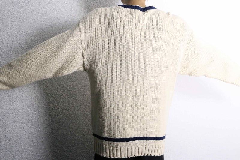 stars and stripe like cotton knit