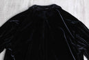 black color velour short jacket
