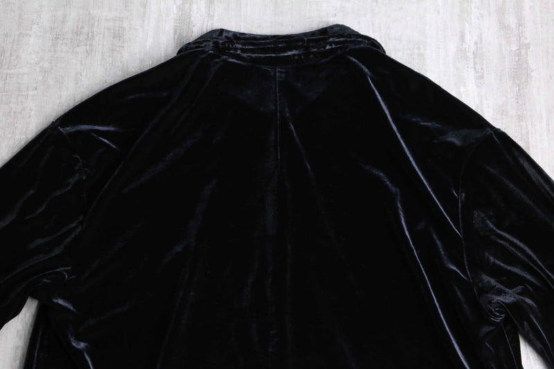black color velour short jacket