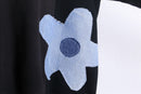 "Re:make" docking flower zip hoodie