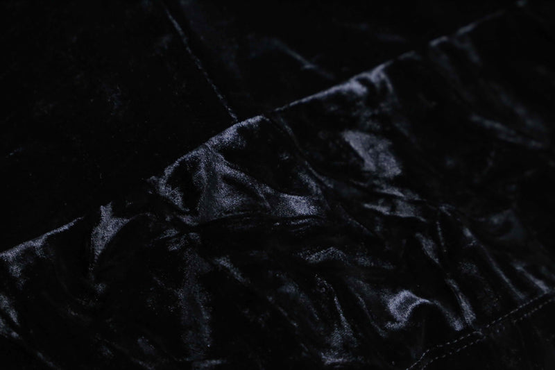 black color velour short jacket