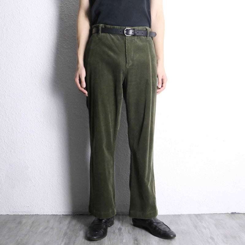 olive color corduroy pants