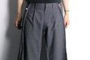 "Re:make" gray check double docking flare slacks