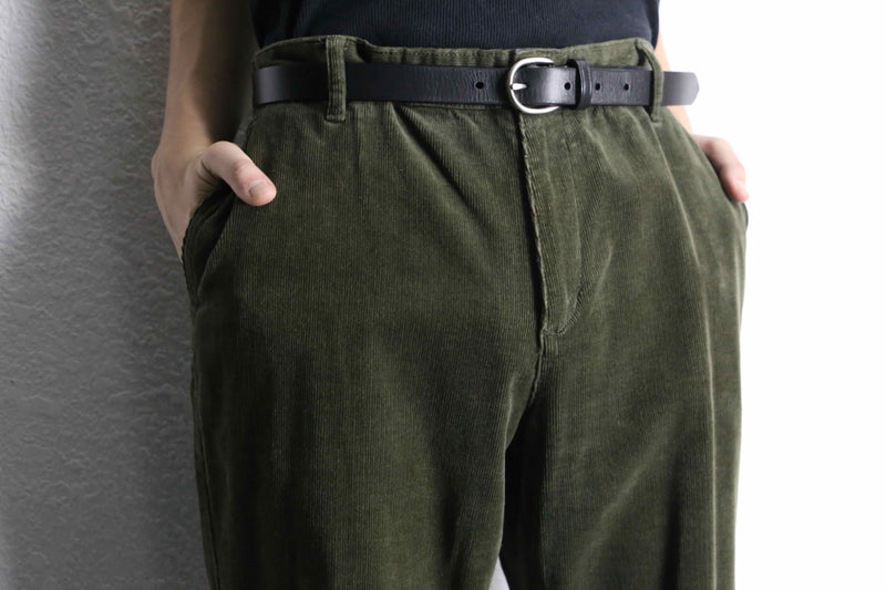 olive color corduroy pants