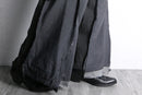 "Re:make" gray check double docking flare slacks