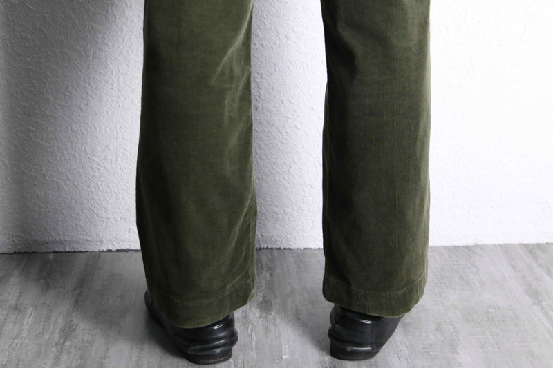 olive color corduroy pants