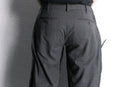 "Re:make" gray check double docking flare slacks