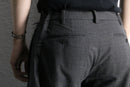 "Re:make" gray check double docking flare slacks