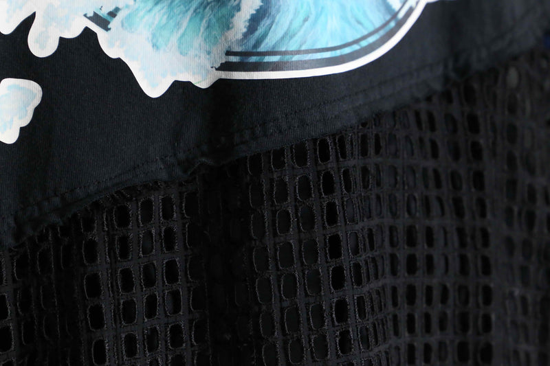 "Re:make" destroy&stitch design docking wide Tee