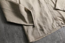 1990s zip up stand collar linen jacket