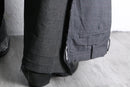 "Re:make" gray check double docking flare slacks