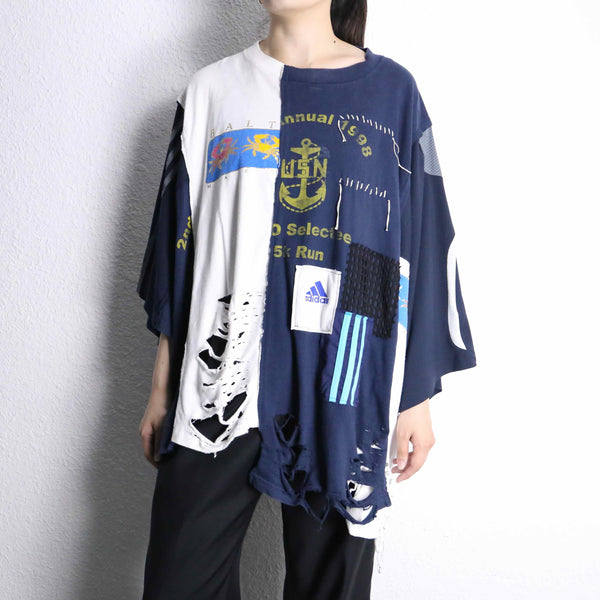 ''Re:make''docking patchwork boro Tee