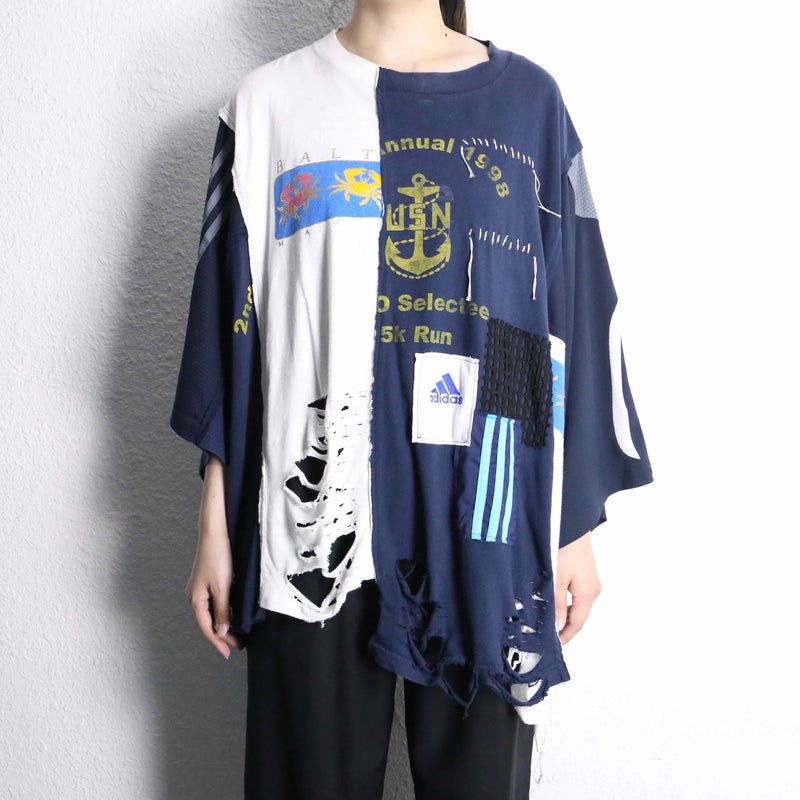 ''Re:make''docking patchwork boro Tee