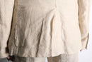 natural cream color linen 2piece set up