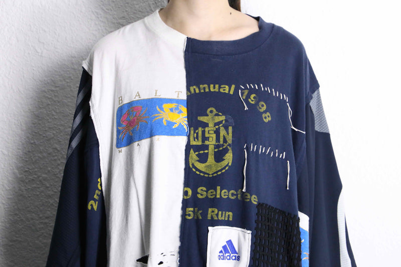''Re:make''docking patchwork boro Tee