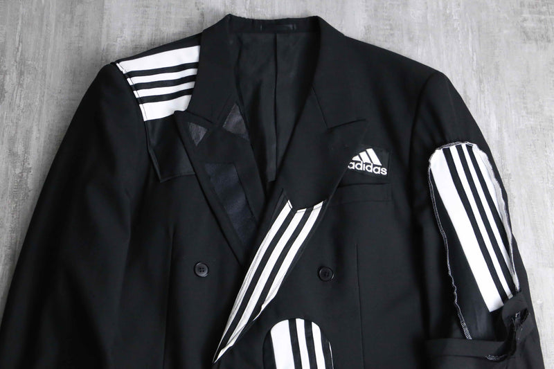 "Re:make" track mix tailored jacket