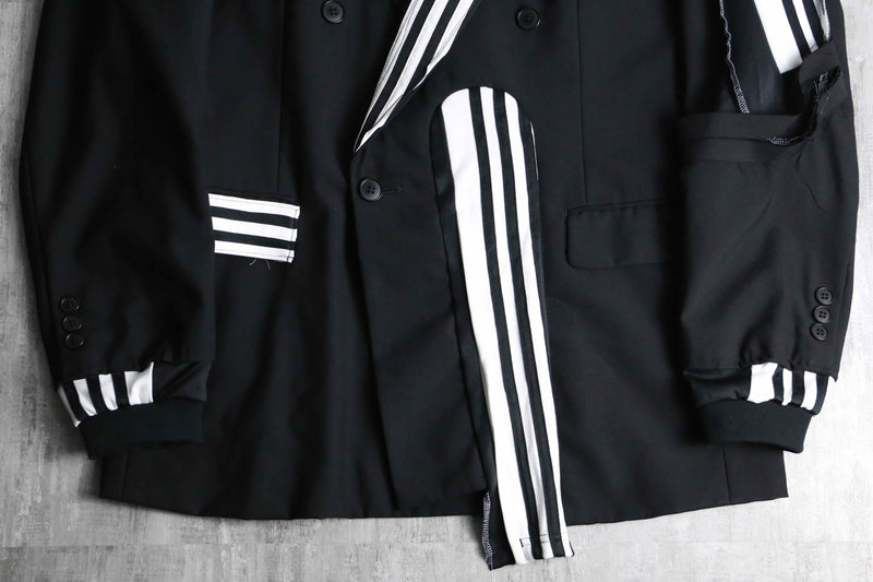 "Re:make" track mix tailored jacket