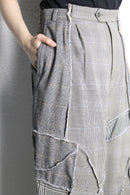 "Re:make" panel docking trousers wide pants