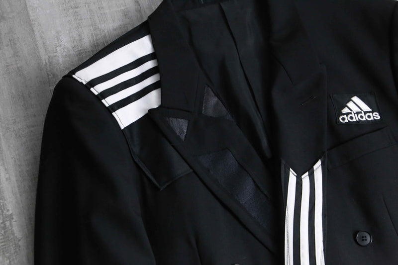 "Re:make" track mix tailored jacket