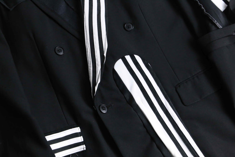 "Re:make" track mix tailored jacket