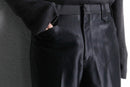 70's shiny black western trousers