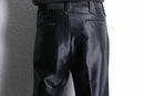 70's shiny black western trousers