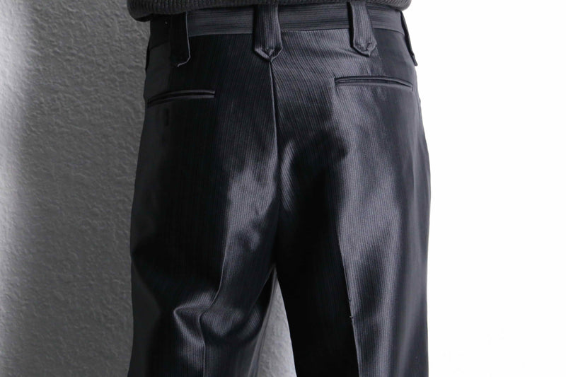 70's shiny black western trousers