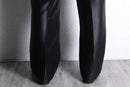 70's shiny black western trousers