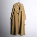 1970-80s vintage Calvin Klein × Neiman Marcus belted long wrap coat