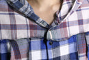 "Re:make" check patchwork shirt hoodie