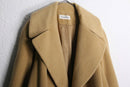 1970-80s vintage Calvin Klein × Neiman Marcus belted long wrap coat