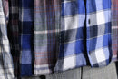 "Re:make" check patchwork shirt hoodie
