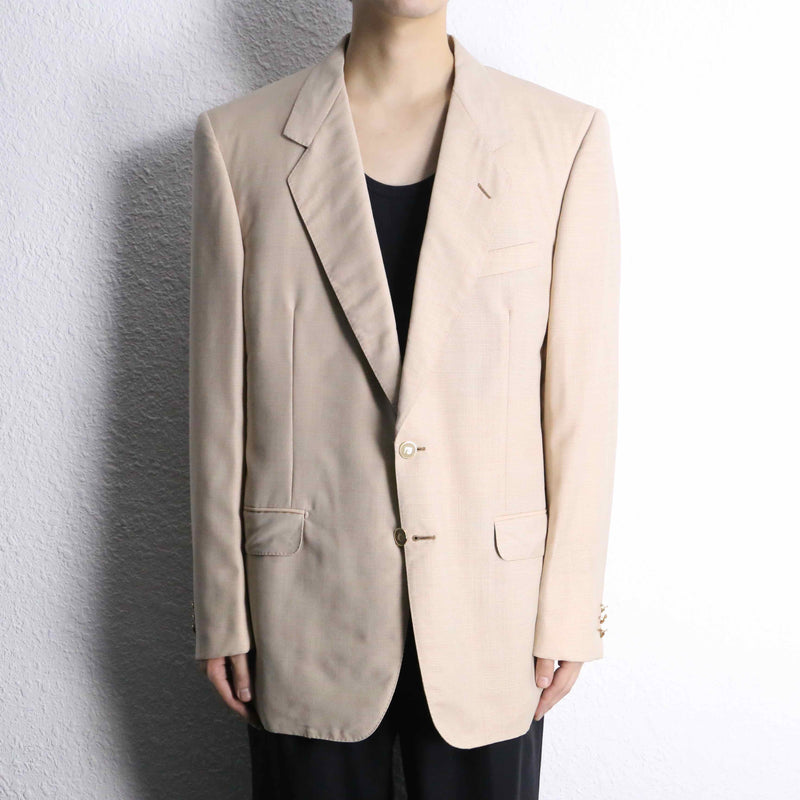 "PIERRE CARDIN" miniature check wool tailored jacket