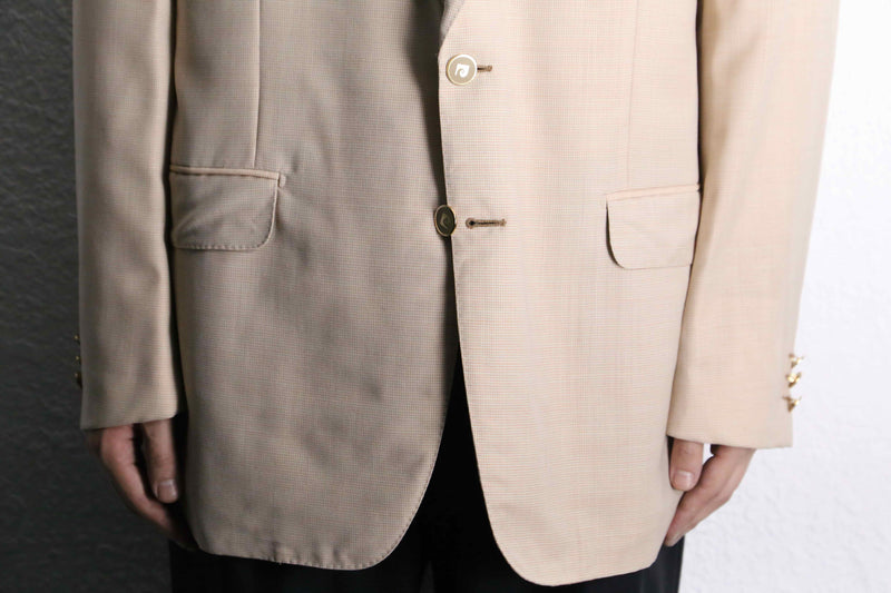 "PIERRE CARDIN" miniature check wool tailored jacket