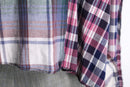 "Re:make" check patchwork shirt hoodie