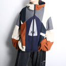 "Re:make" multi panel zip hoodie