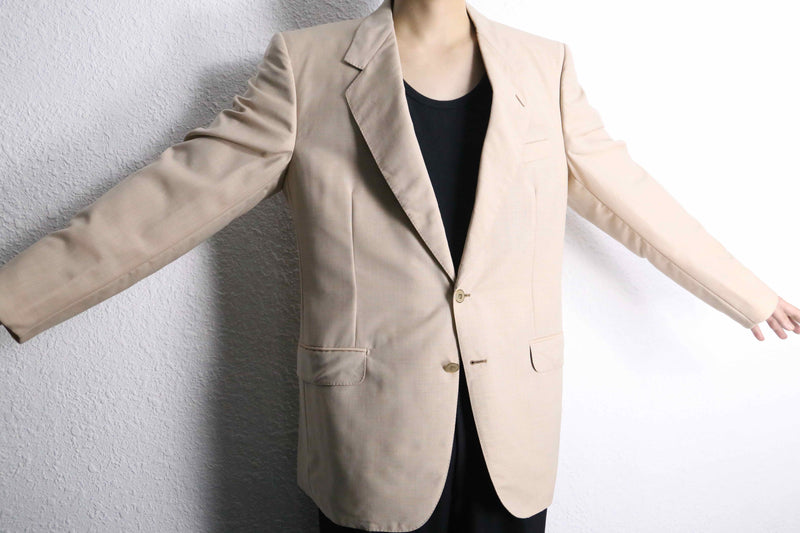 "PIERRE CARDIN" miniature check wool tailored jacket