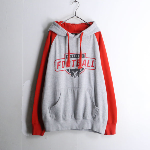 football raglan sweat hoodie