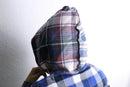 "Re:make" check patchwork shirt hoodie