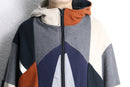 "Re:make" multi panel zip hoodie