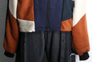 "Re:make" multi panel zip hoodie
