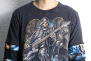 "Re:make" layered graphic L/S tee