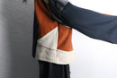 "Re:make" multi panel zip hoodie