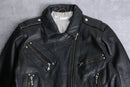 black 4 pockets belted double riders jacket