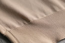 beige big collar polo shirt