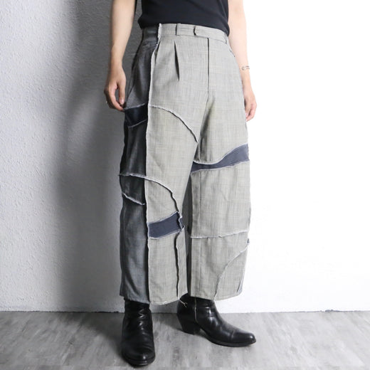 "Re:make" panel docking trousers wide pants