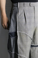 "Re:make" panel docking trousers wide pants